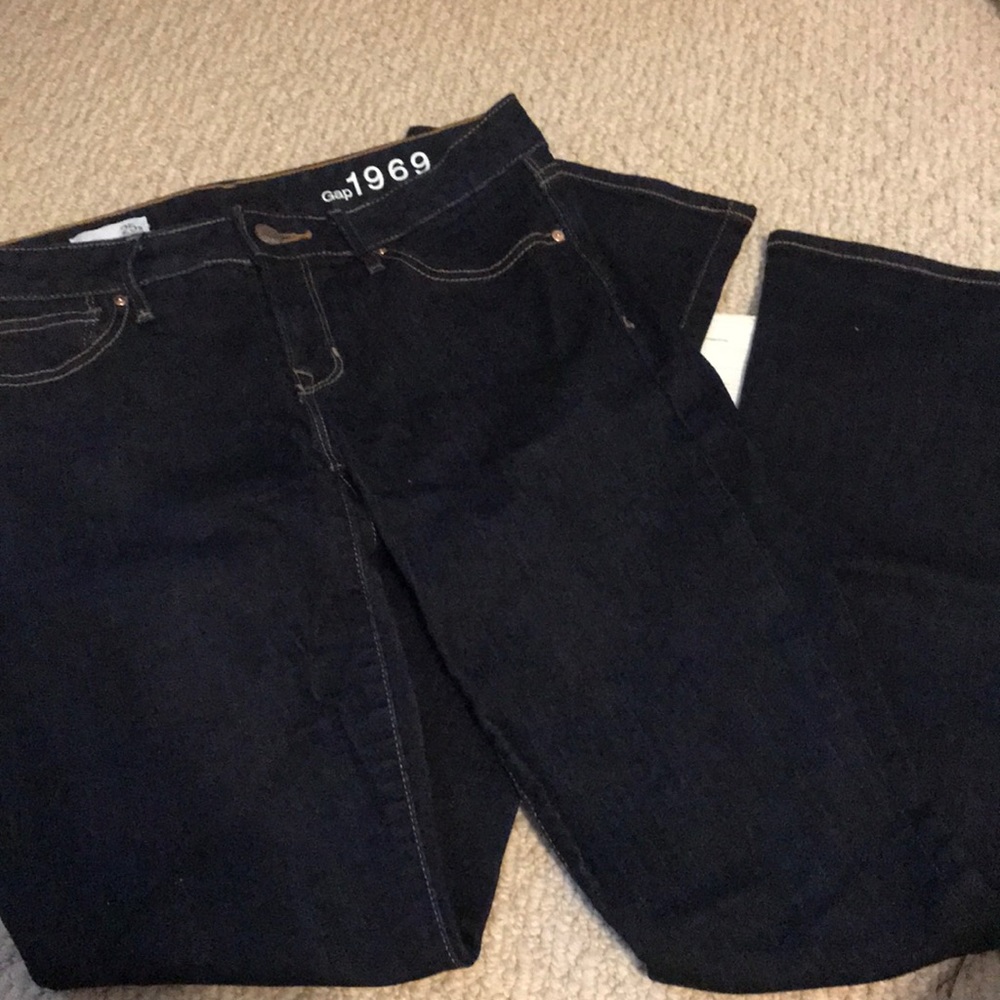 Gap curvy dark wash jeans.
